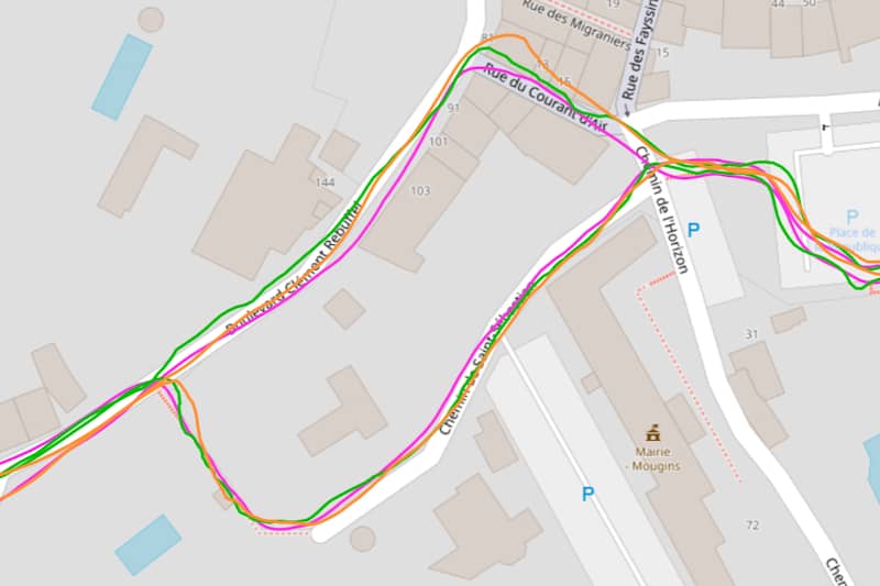 Test GPS en ville