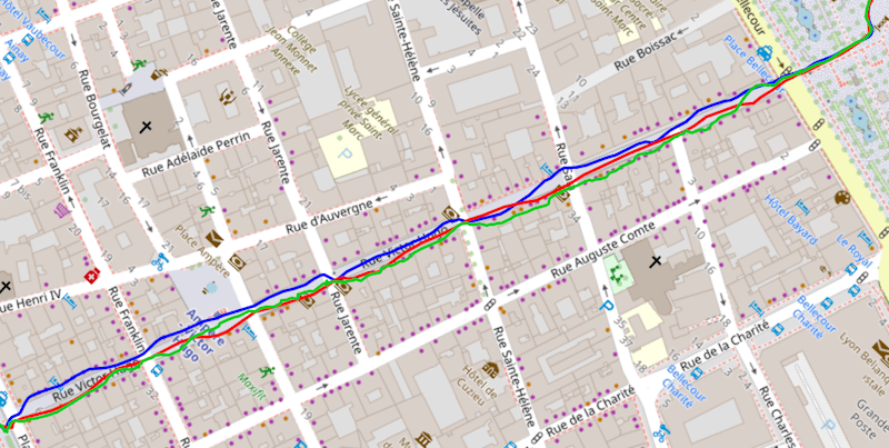 Test GPS Vantage M3 en ville