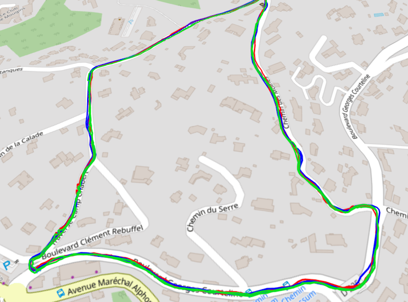 Test GPS Vantage M3 en ville