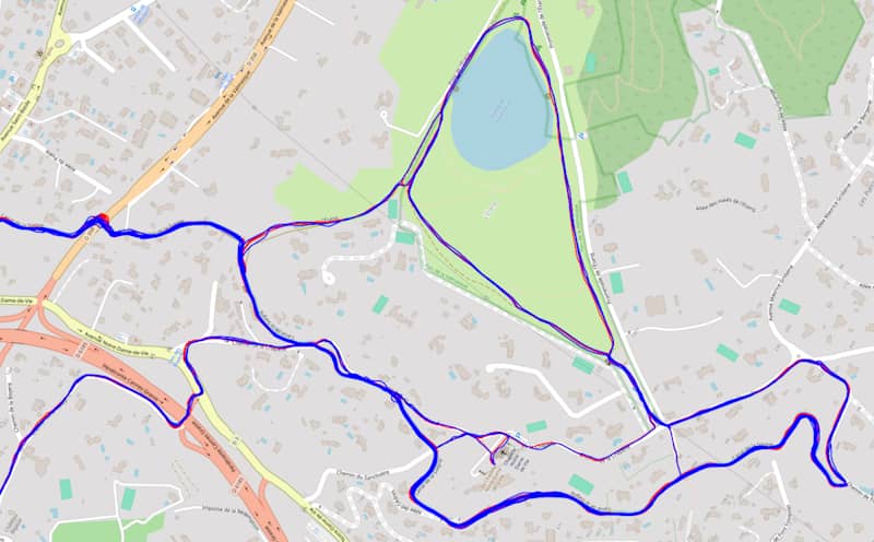 Test GPS en milieu mixte