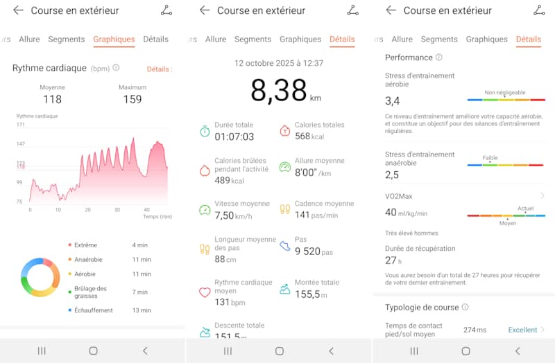 Application et sport