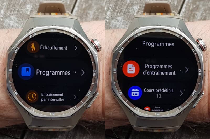 Programme entra�nement