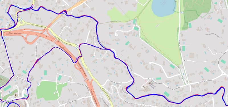 Test GPS en milieu mixte