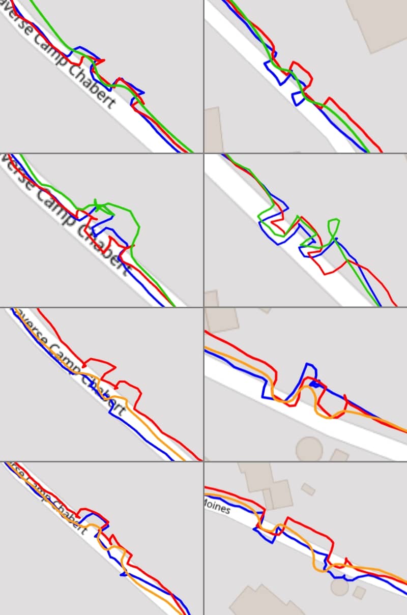 Cr�neaux : test GPS en ville