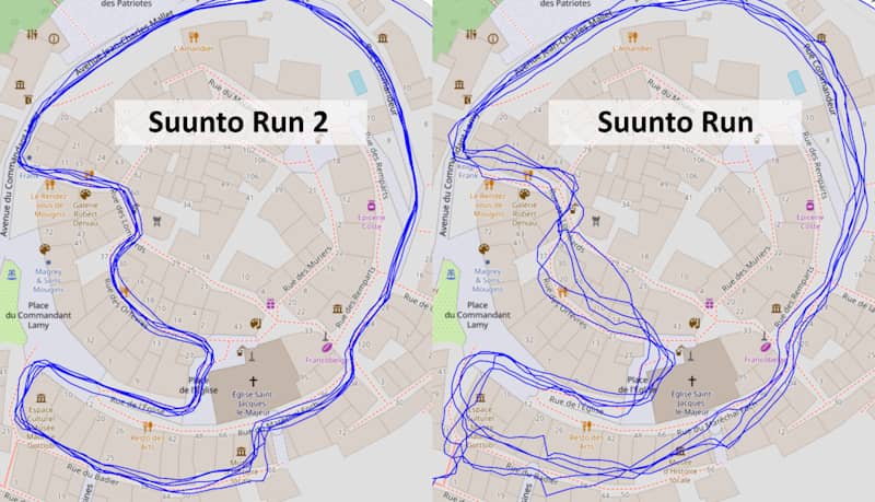 Test du GPS Suunto Run 2 vs Suunto Run