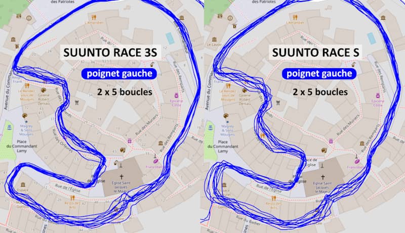 Comparaison GPS Suunto Race S vs Race