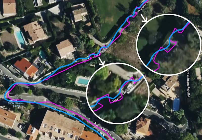 Test du GPS en ville