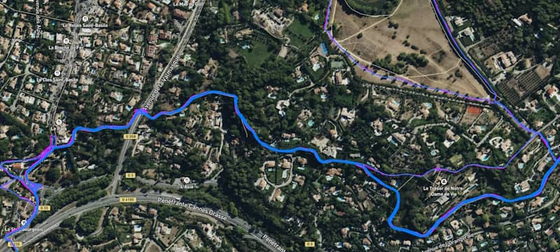 Test du GPS en zone mixte