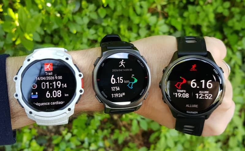 Polar Street X vs Forerunner 970 et Amazfit T-Rex 3 Pro