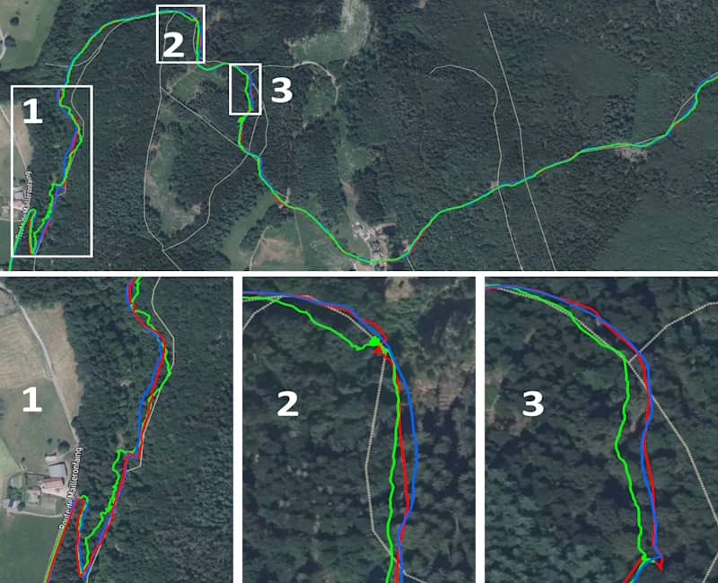 Test GPS Vantage M3 en forêt