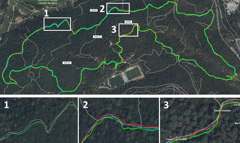 Test GPS Vantage M3 en forêt