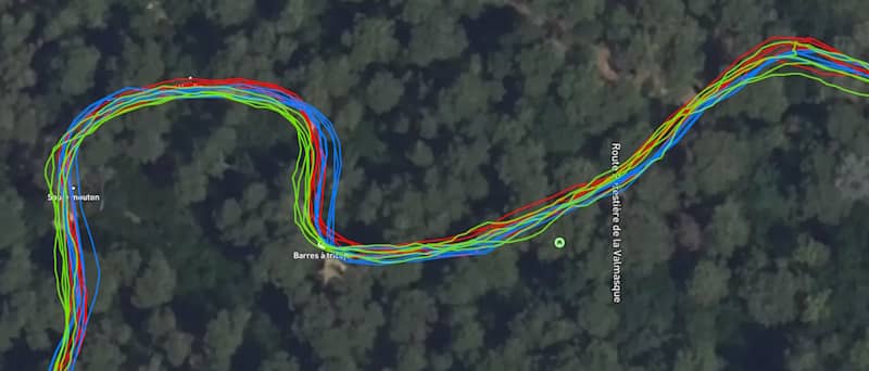 Test GPS Vantage M3 en forêt