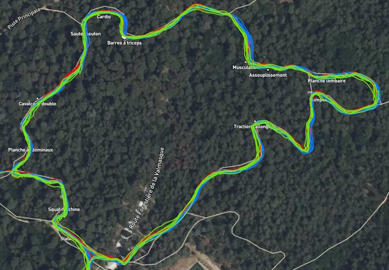 Test GPS Vantage M3 en forêt