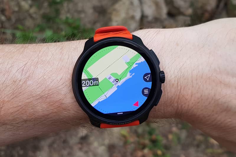 Cartes topographiques sur Suunto race 2