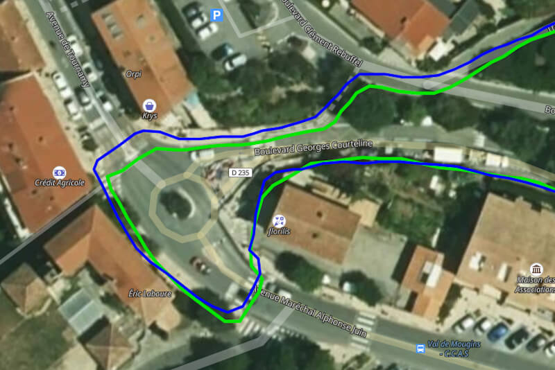 Trace GPS