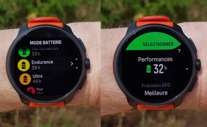 Modes de batterie