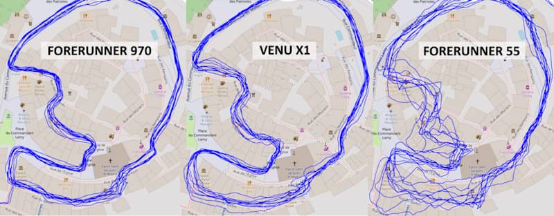 Crash test Venu X1 , Forerunner 970, Forerunner 55