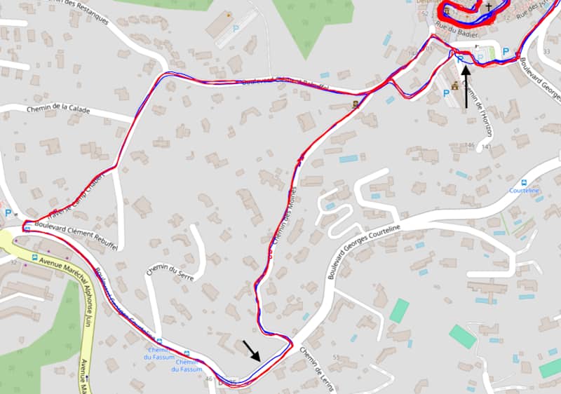 Test GPS en ville