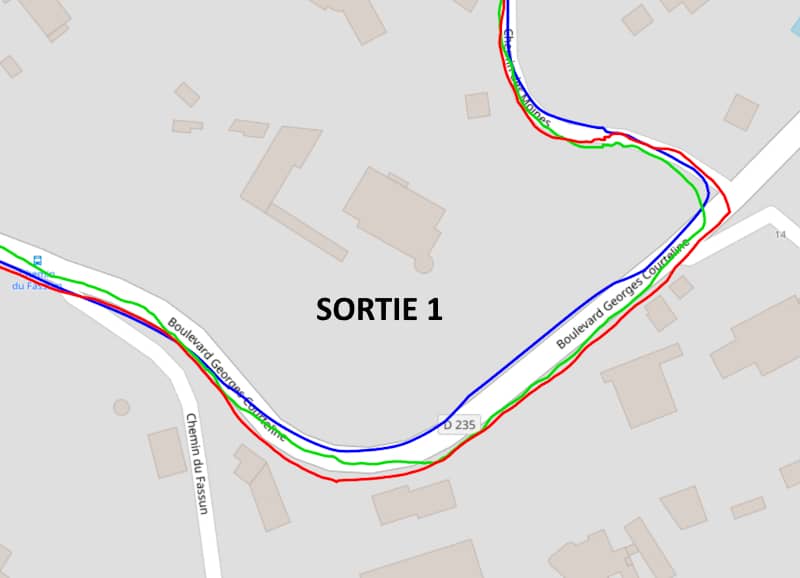 Test GPS en ville