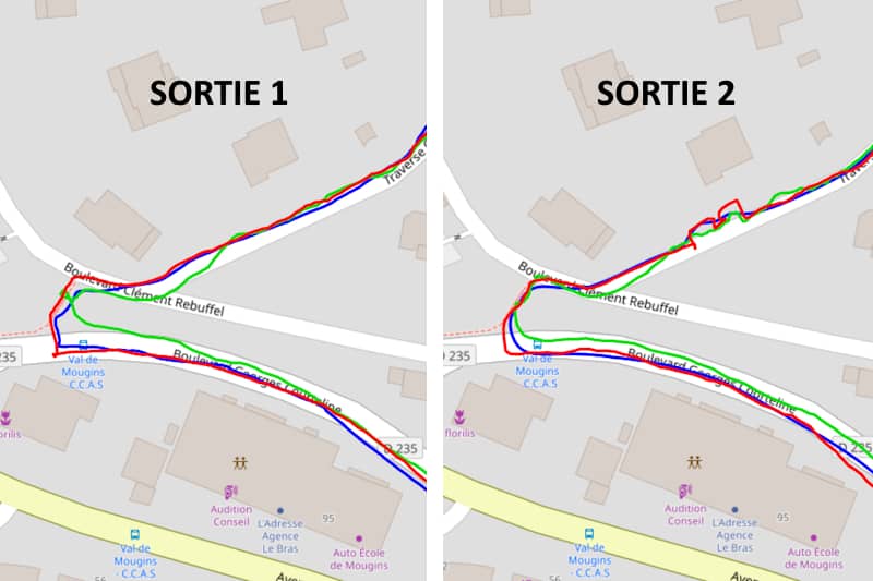 Test GPS en ville