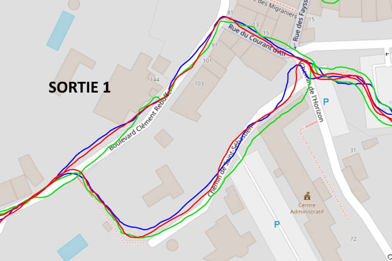 Test GPS en ville
