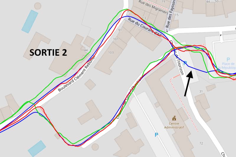 Test GPS en ville