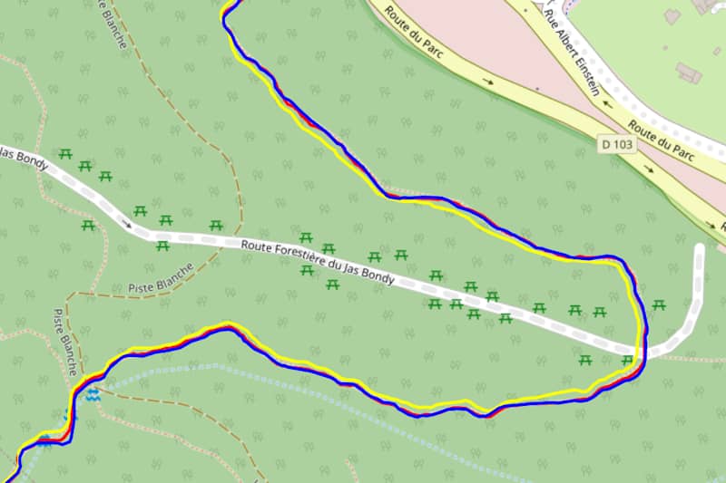 Test GPS en milieu mixte
