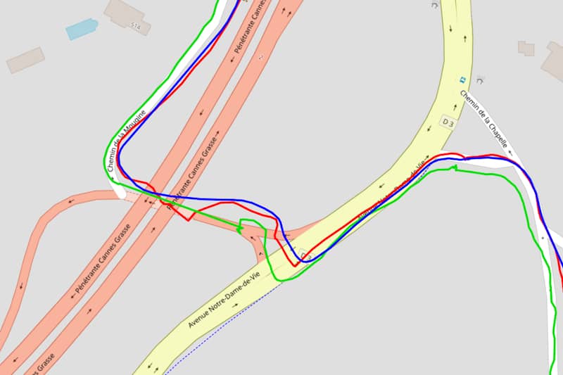 Test GPS en milieu mixte