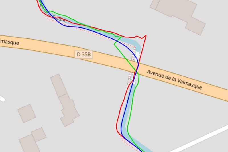 Test GPS en milieu mixte