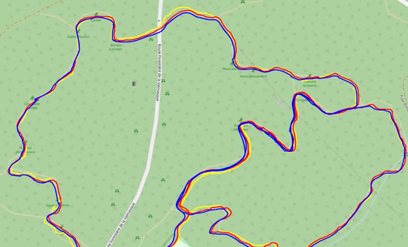Test GPS en forêt