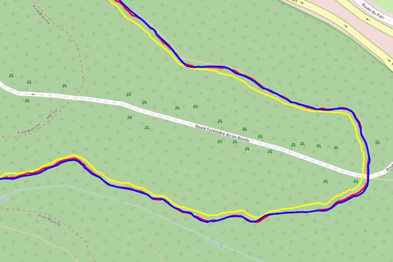 Test GPS en for�t