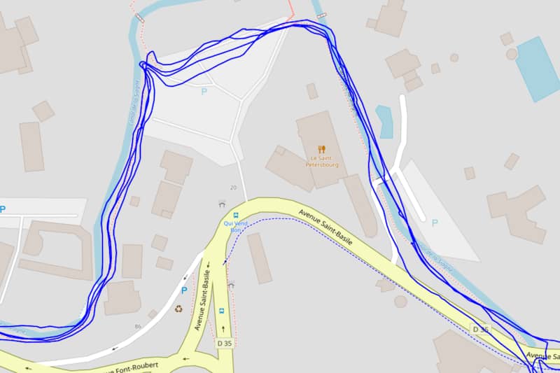 Test GPS en milieu mixte