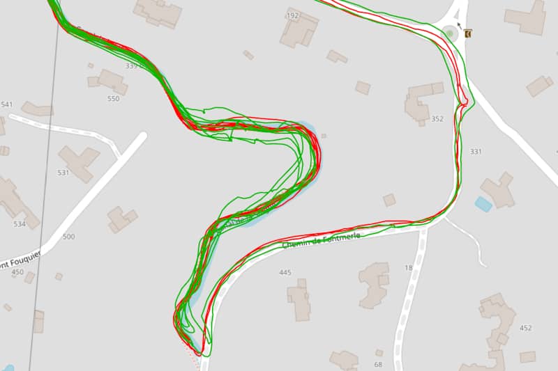 Test GPS en milieu mixte