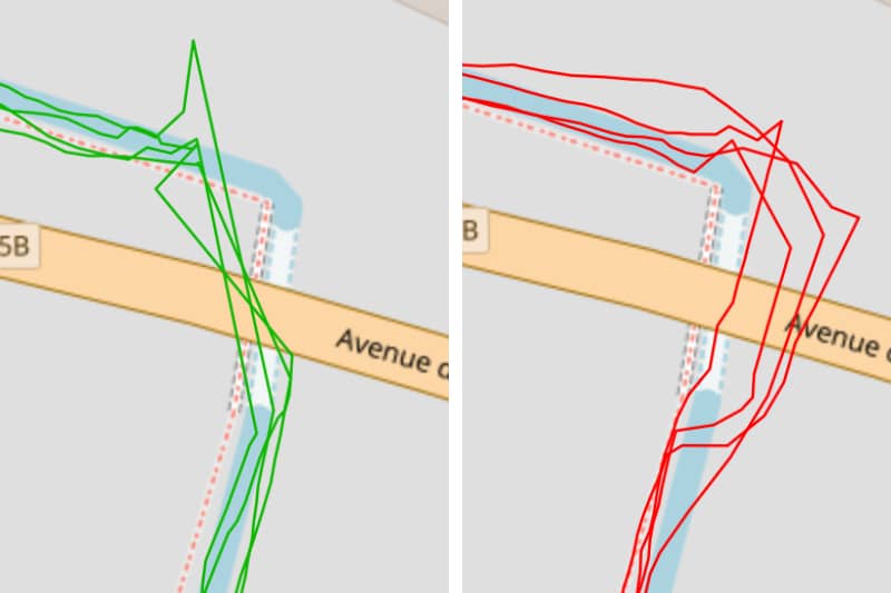 Test GPS en milieu mixte