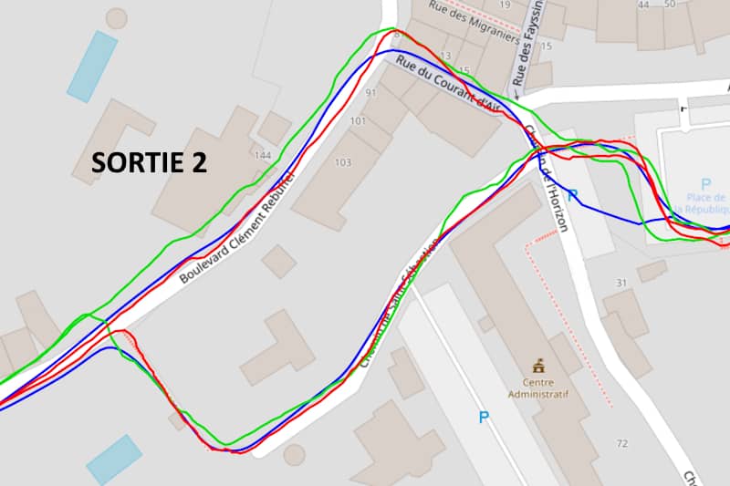 Test GPS en ville