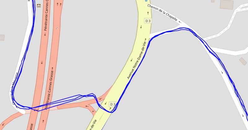 Trace GPS