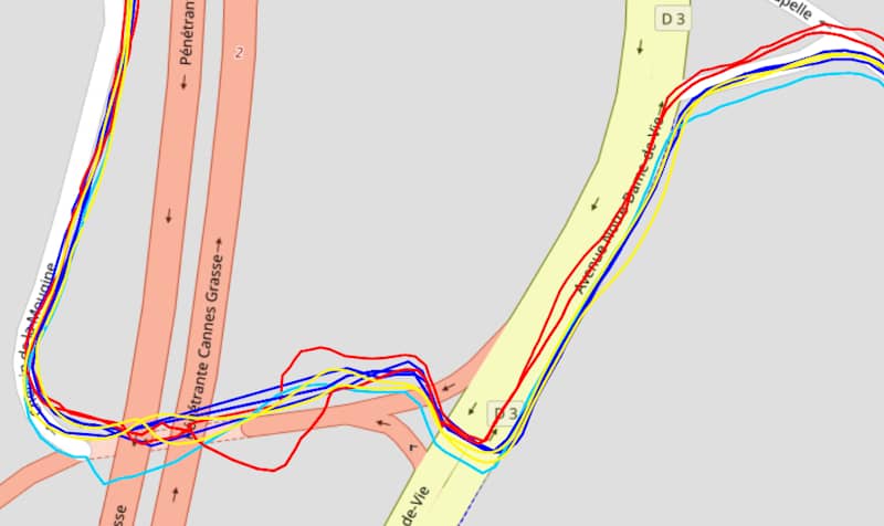 Trace GPS