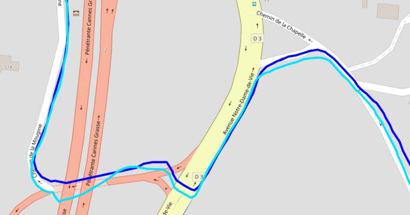 Trace GPS