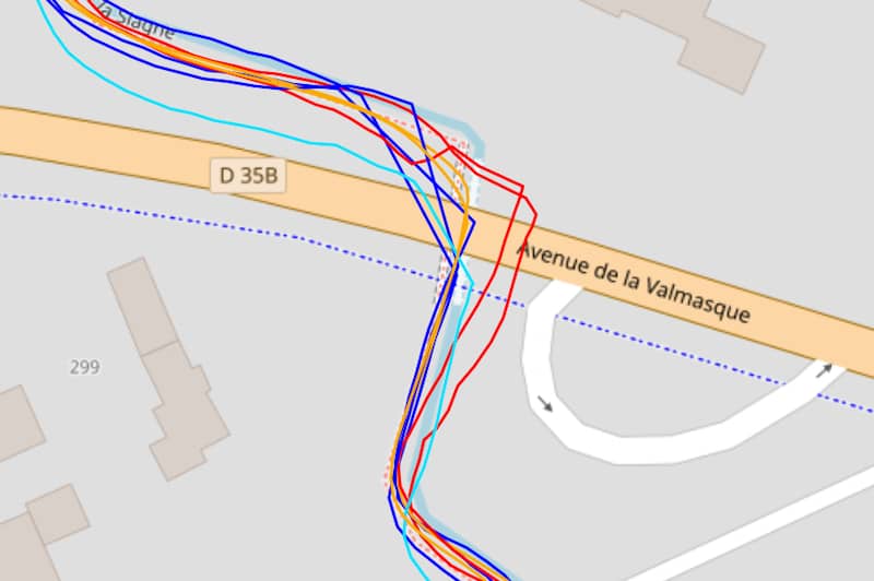 Trace GPS