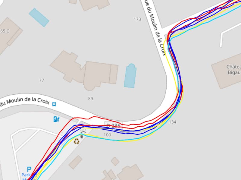 Trace GPS