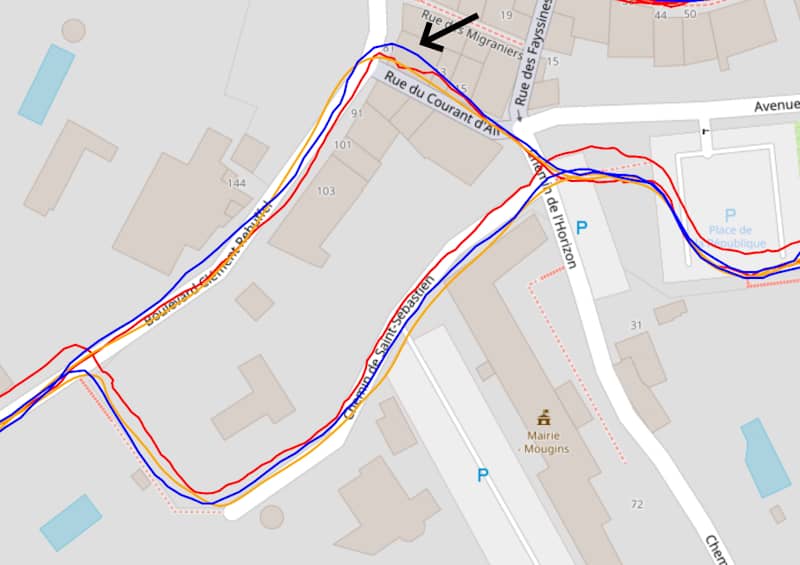 Trace GPS