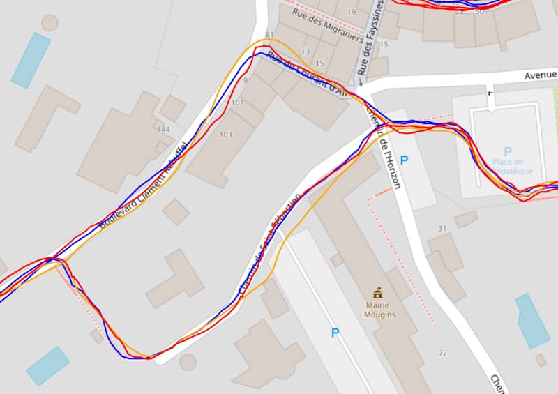 Trace GPS