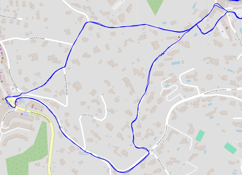 Trace GPS