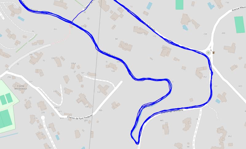 Trace GPS