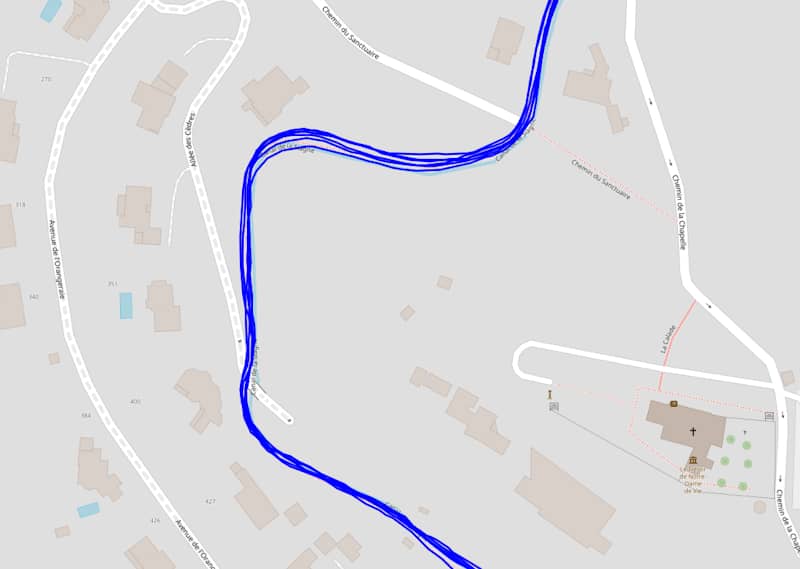 Trace GPS
