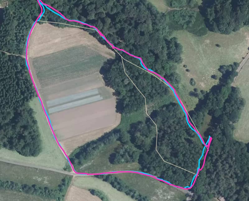 test GPS en forêt
