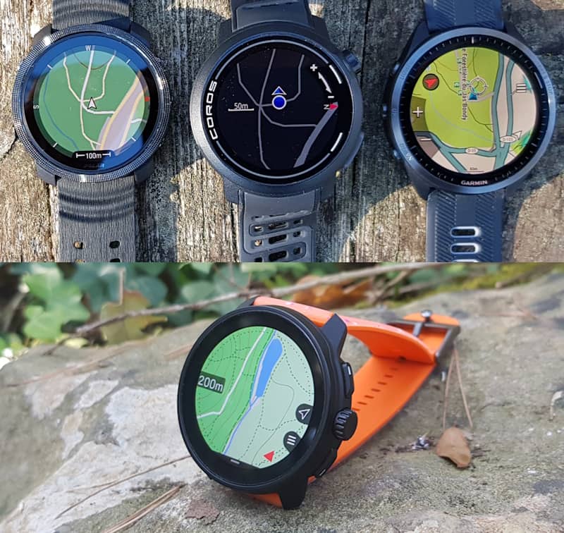 Cartographie 4 montres