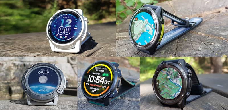 Comparatif montres cartographie 2026 COROS vs Suunto vs Garmin