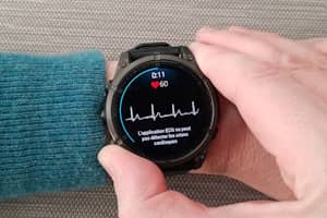 ECG sur montre Garmin