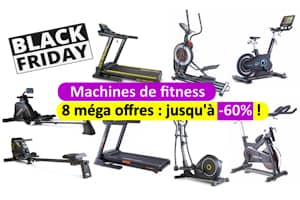 Rameur, tapis, elliptique, spinning en promo